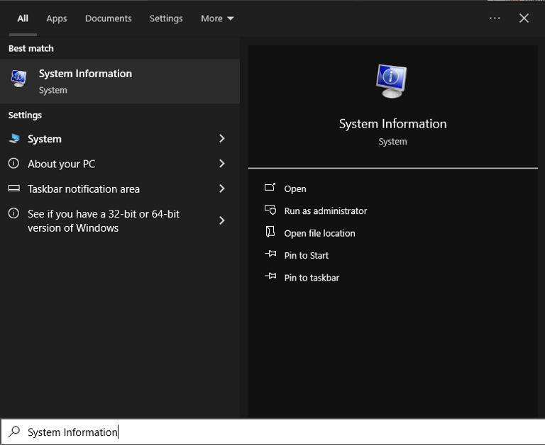 System Information